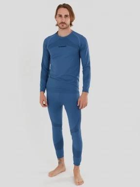 Fundango Seamless Baselayer Set męski komplet bielizny niebieski 1