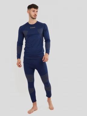 Fundango Seamless Baselayer Set męski komplet bielizny ciemnoniebieski 1