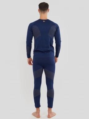 Fundango Seamless Baselayer Set męski komplet bielizny ciemnoniebieski 3