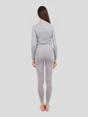 Fundango Seamless Baselayer Set damski komplet bielizny szary 3