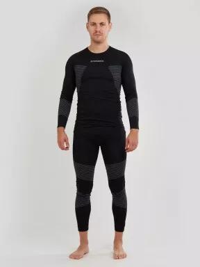 Fundango Seamless Baselayer Set męski komplet bielizny czarny 1