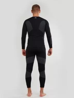 Fundango Seamless Baselayer Set męski komplet bielizny czarny 3
