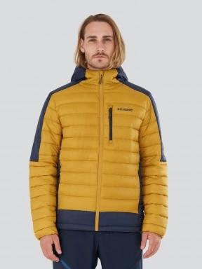 Fundango Matt Hooded Jacket męski pikowana kurtka przejściowa żółty 1