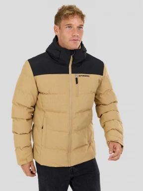 Fundango Passat II Padded Jacket męski pikowana kurtka zimowa żółty 1