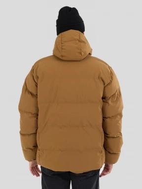 Fundango Newport Puffer Jacket męski pikowana kurtka zimowa brąz 3
