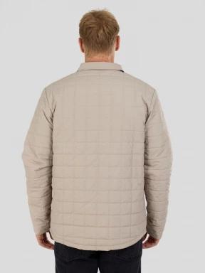 Fundango Grido Padded Shirt Jacket męski kurtka koszulowa piasek 3