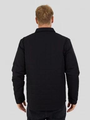 Fundango Grido Padded Shirt Jacket męski kurtka koszulowa czarny 3