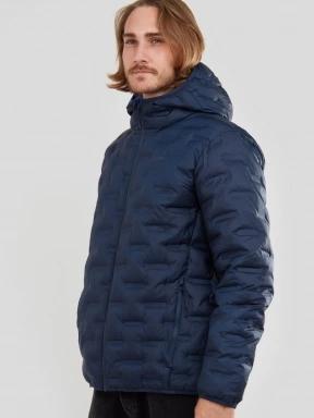 Fundango Smoke Hooded Jacket męski kurtka wyjściowa niebieski 1