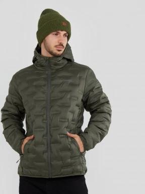 Fundango Smoke Hooded Jacket męski kurtka wyjściowa oliwka 1