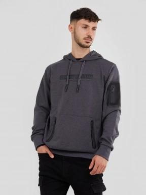 Fundango Force Tech Pullover męski sweter szary 1