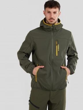 Fundango Alloy Hooded Softshell męski kurtka softshell zielony 1