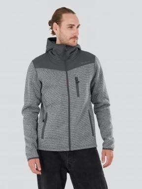 Fundango Ashford Insulated Fleece Jacket męski bluza z polaru szary 1