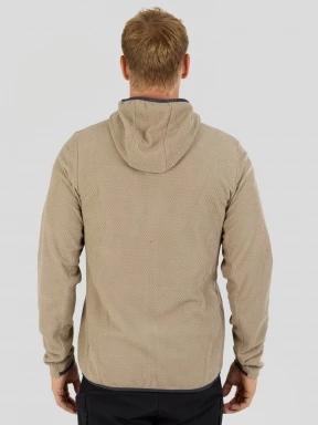 Fundango Nagano Full Zip Hoodie męski hybrydowa warstwa pośrednia piasek 3