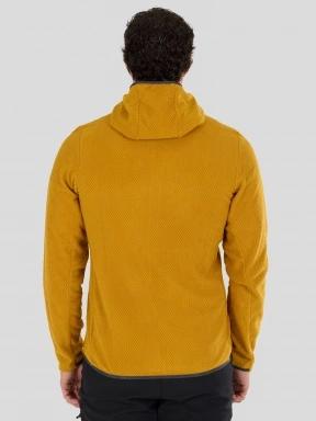 Fundango Nagano Full Zip Hoodie męski hybrydowa warstwa pośrednia żółty 3