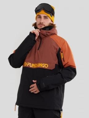 Fundango Burnaby Logo Anorak męski kurtka narciarska czerwony 1