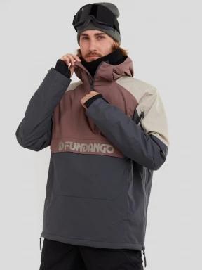 Fundango Burnaby Logo Anorak męski kurtka narciarska fiolet 1