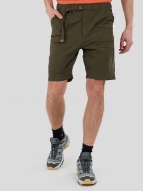 Fundango Elkford Cargo Trekking Shorts męski krótkie spodnie turystyczne z bocznymi kieszeniami zielony 1