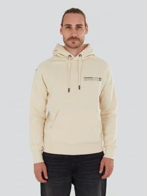 Fundango Talis Hooded Sweatshirt męski sweter z kapturem piasek 1