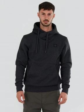 Fundango Conor Hooded Sweatshirt męski sweter z kapturem czarny 1