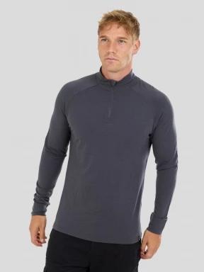 Fundango Temuka Merino Halfzip męski koszulka bieliźniana szary 1