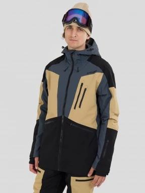 Fundango Rigel ECO 3L Jacket męski kurtka przeciwdeszczowa piasek 1