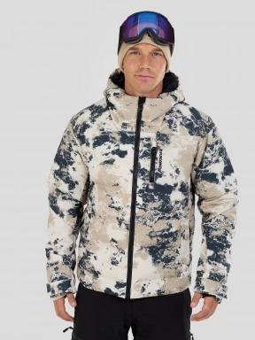 Fundango Portage Padded Jacket męski pikowana kurtka narciarska piasek 1