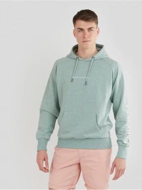 Fundango Talis Hooded Sweatshirt męski sweter z kapturem zielony 1