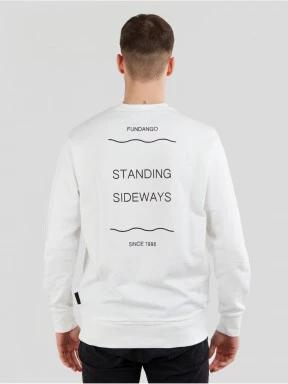 Fundango Warren Sweatshirt męski sweter biały 3