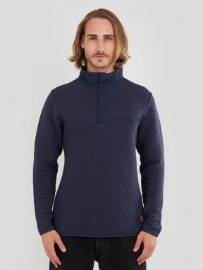 Fundango Vertigo Sweatshirt męski sweter ciemnoniebieski 1