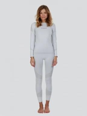 Fundango Seamless Baselayer Set damski komplet bielizny piasek 1