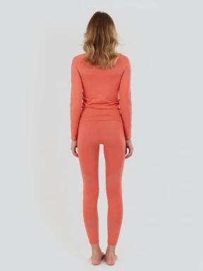 Fundango Seamless Baselayer Set damski komplet bielizny różowy 3