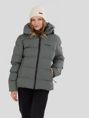 Fundango Amber Padded Jacket damski pikowana kurtka przejściowa zielony 1