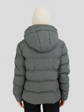 Fundango Amber Padded Jacket damski pikowana kurtka przejściowa zielony 3