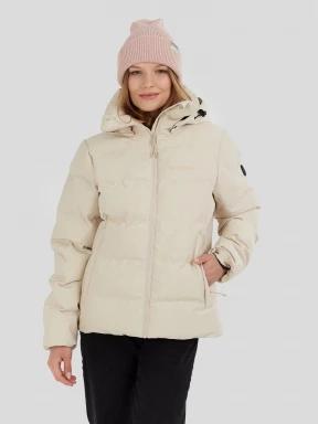 Fundango Mirabelle Padded Jacket damski pikowana kurtka przejściowa piasek 1