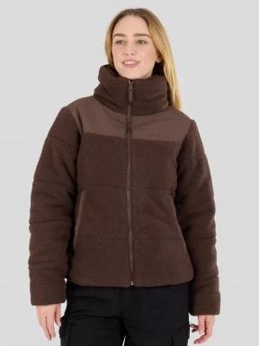 Fundango Nukka Padded Jacket damski pikowana kurtka przejściowa brąz 1