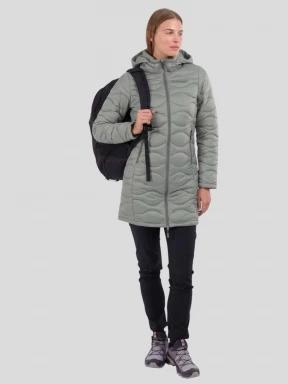 Fundango Nordwave Long Jacket damski pikowana kurtka przejściowa zielony 1