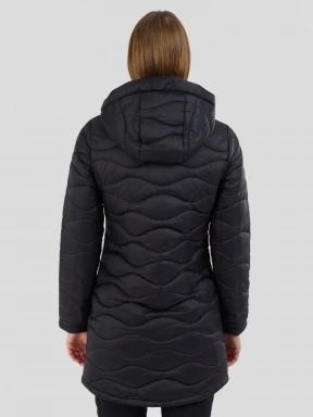 Fundango Nordwave Long Jacket damski pikowana kurtka przejściowa czarny 3