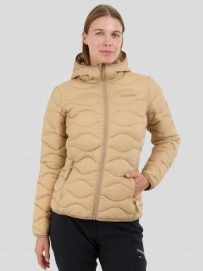 Fundango Vinke Padded Jacket damski pikowana kurtka przejściowa żółty 1