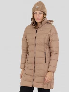 Fundango Lunel Padded Jacket damski pikowana kurtka przejściowa brąz 1