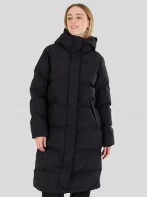 Fundango Cosycoat Long Padded Jacket damski pikowana kurtka zimowa czarny 1