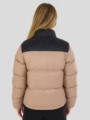 Fundango Nina Padded Jacket damski pikowana kurtka zimowa brąz 3