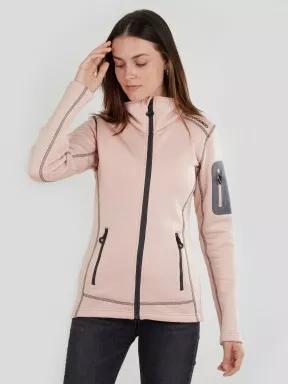 Fundango Antila Fleece Jacket damski bluza z polaru różowy 1