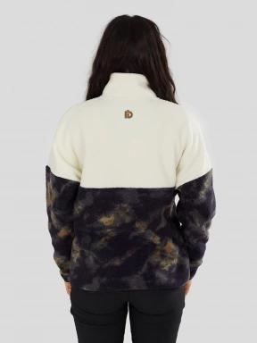 Fundango Riva Hybrid Pullover damski hybrydowa warstwa pośrednia zielony 3