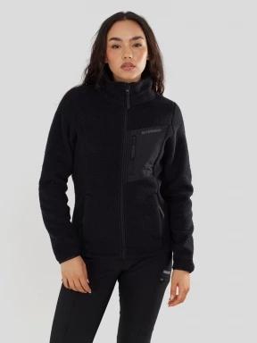Fundango Shiloh Fleece Jacket damski bluza z polaru czarny 1