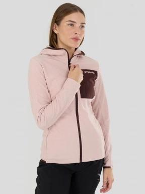 Fundango Nigata Full Zip Hoodie damski hybrydowa warstwa pośrednia różowy 1