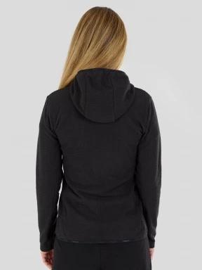 Fundango Nigata Full Zip Hoodie damski hybrydowa warstwa pośrednia czarny 3