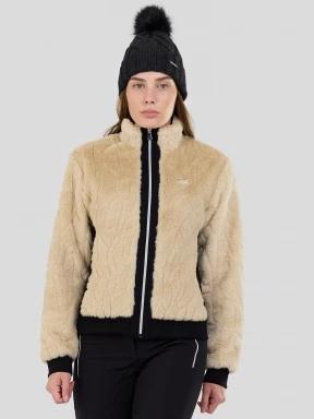 Fundango Marigold Shearling Jacket damski hybrydowa warstwa pośrednia piasek 1