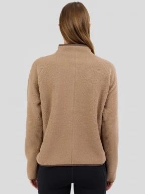 Fundango Roselake Pile Jacket damski bluza z polaru piasek 3