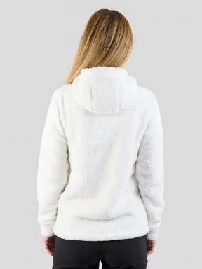 Fundango Zealand Plush Pile Jacket damski bluza z polaru biały 3