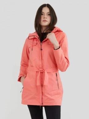 Fundango Regina Waterproof Trench Jacket damski plaszcz przeciwdeszczowy pomarańczowy 1